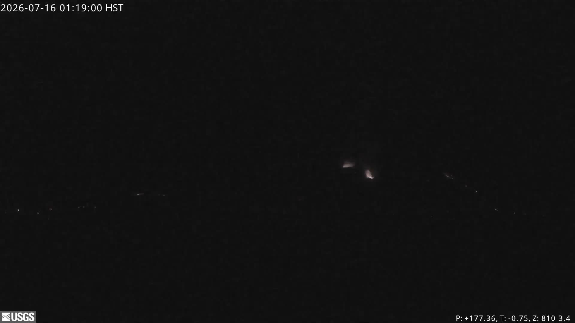 Kilauea Eruption Glow at Night